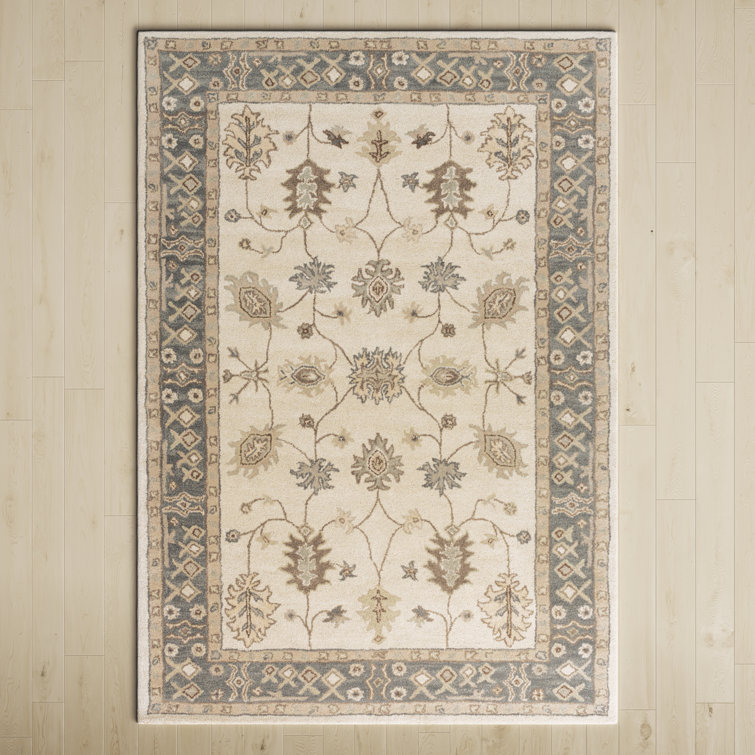 Southshore Hand Tufted Wool Light Beige/Charcoal/Dark Brown Rug